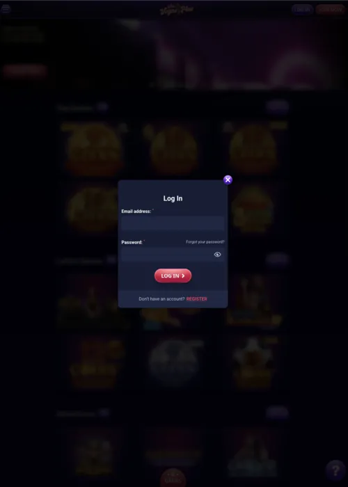 Connexion compte joueur sécurisée Win Vegas Plus